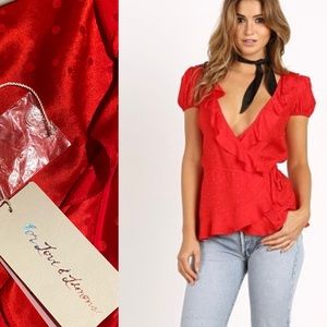NWT FOR LOVE AND LEMONS Gabriella blouse